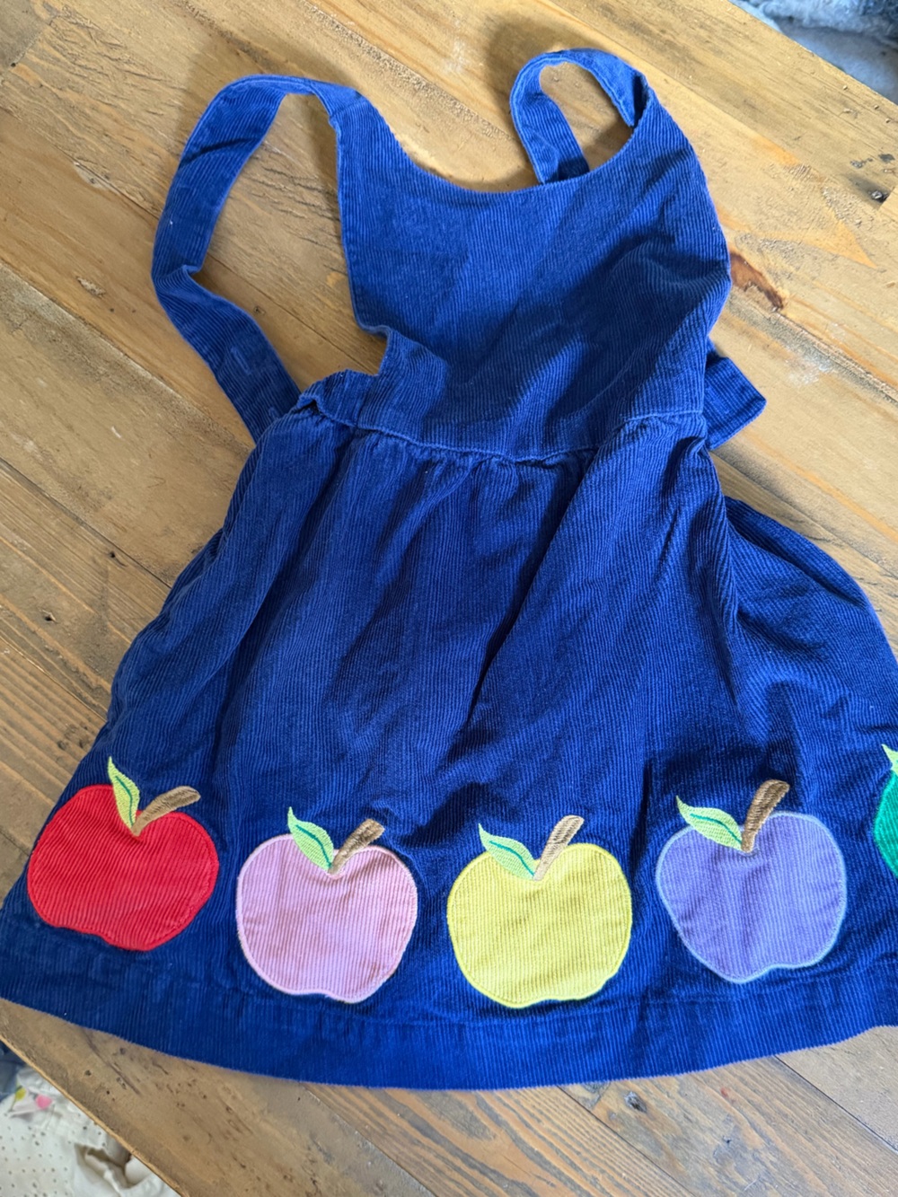 Mini Boden Apple Pinafore Dress 2-3yr